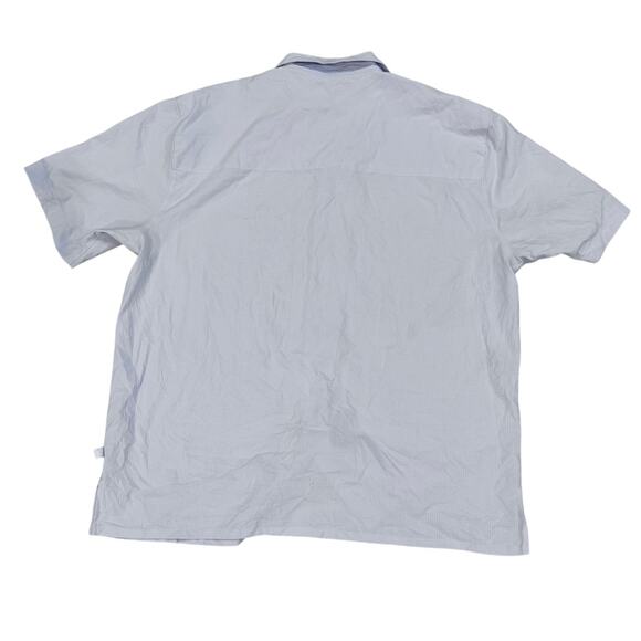 lululemon Camp Collar Ripstop Button Shirt Men’s XL Light Gray Short Sleeve - Picture 2 of 7